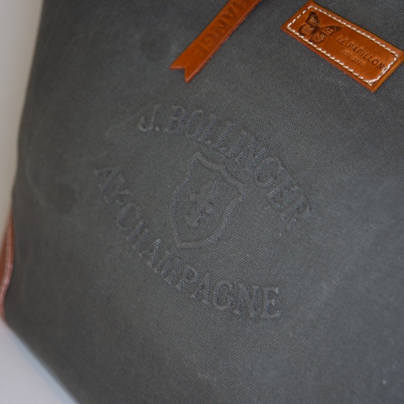 Canvas Leather Genuine Leather Handbag Vintage - Picture 4 of 6